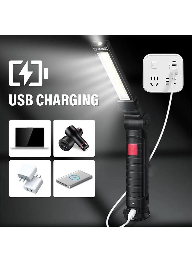 إم إكس إن مصابيح LED قابلة لإعادة الشحن للميكانيكا - قاعدة مغناطيسية قابلة للدوران 360 درجة، 5 أوضاع هدايا عيد الحب للرجال - مثالية لإصلاح السيارات وأدوات التخييم وورش العمل - Image 3